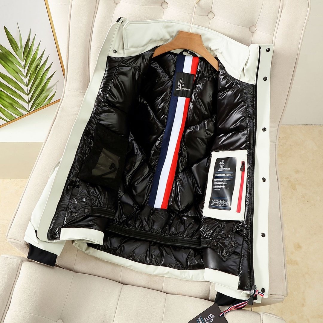 Moncler Hooded Utility Puffer Coat — detail