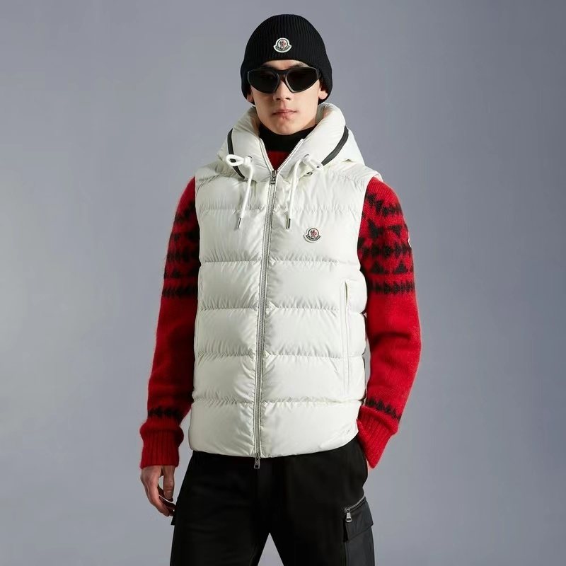Moncler Hooded Quilted Down Vest — context
