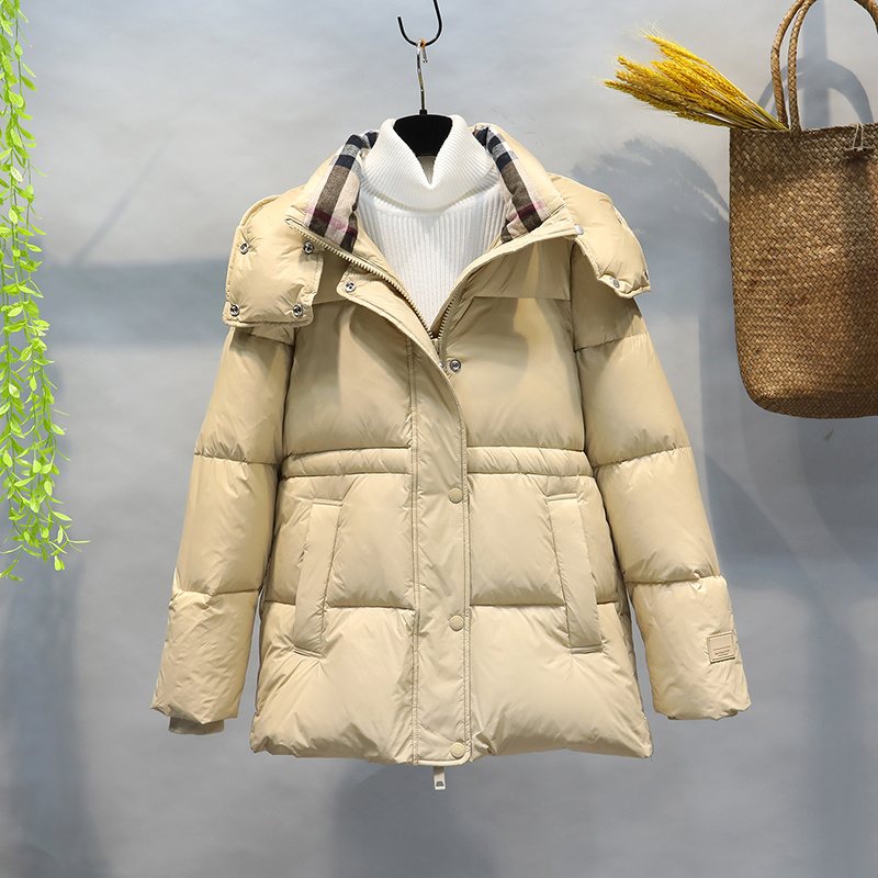 Burberry Detachable-Hood Short Down Jacket — front