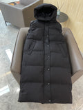 Burberry Hooded Long Down Vest — hero