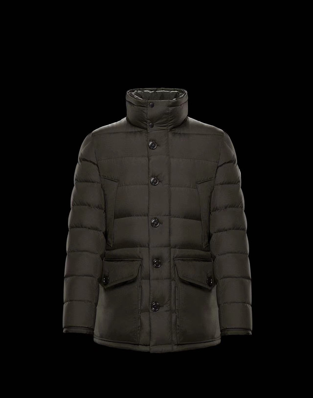 Moncler Hooded Long Down Coat — front
