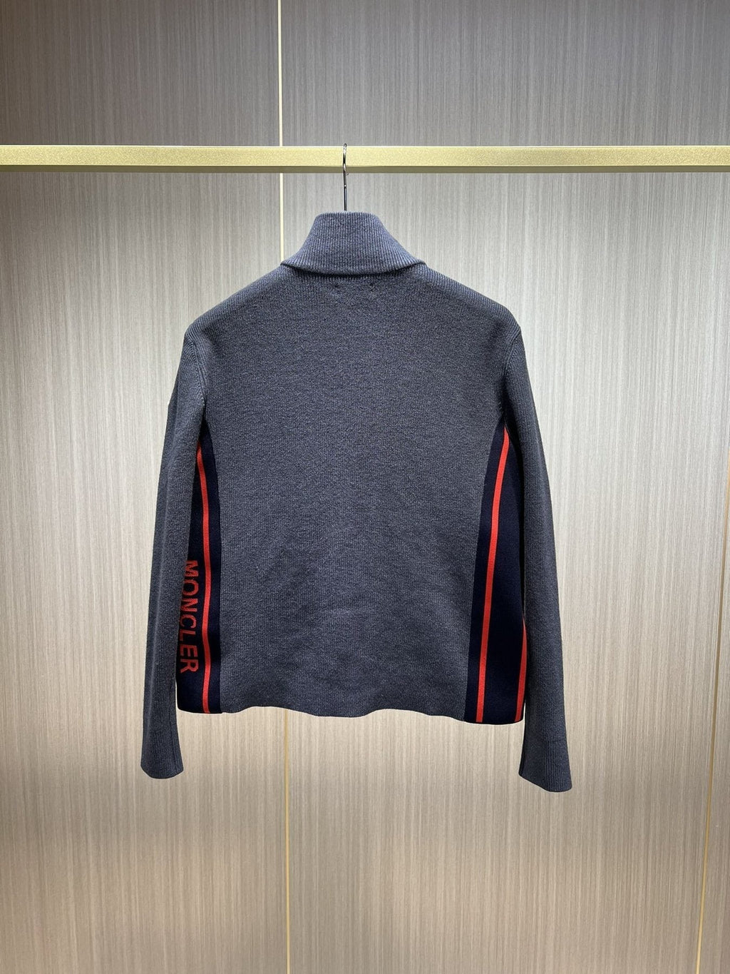 Moncler Knit Sleeve Down Jacket — back
