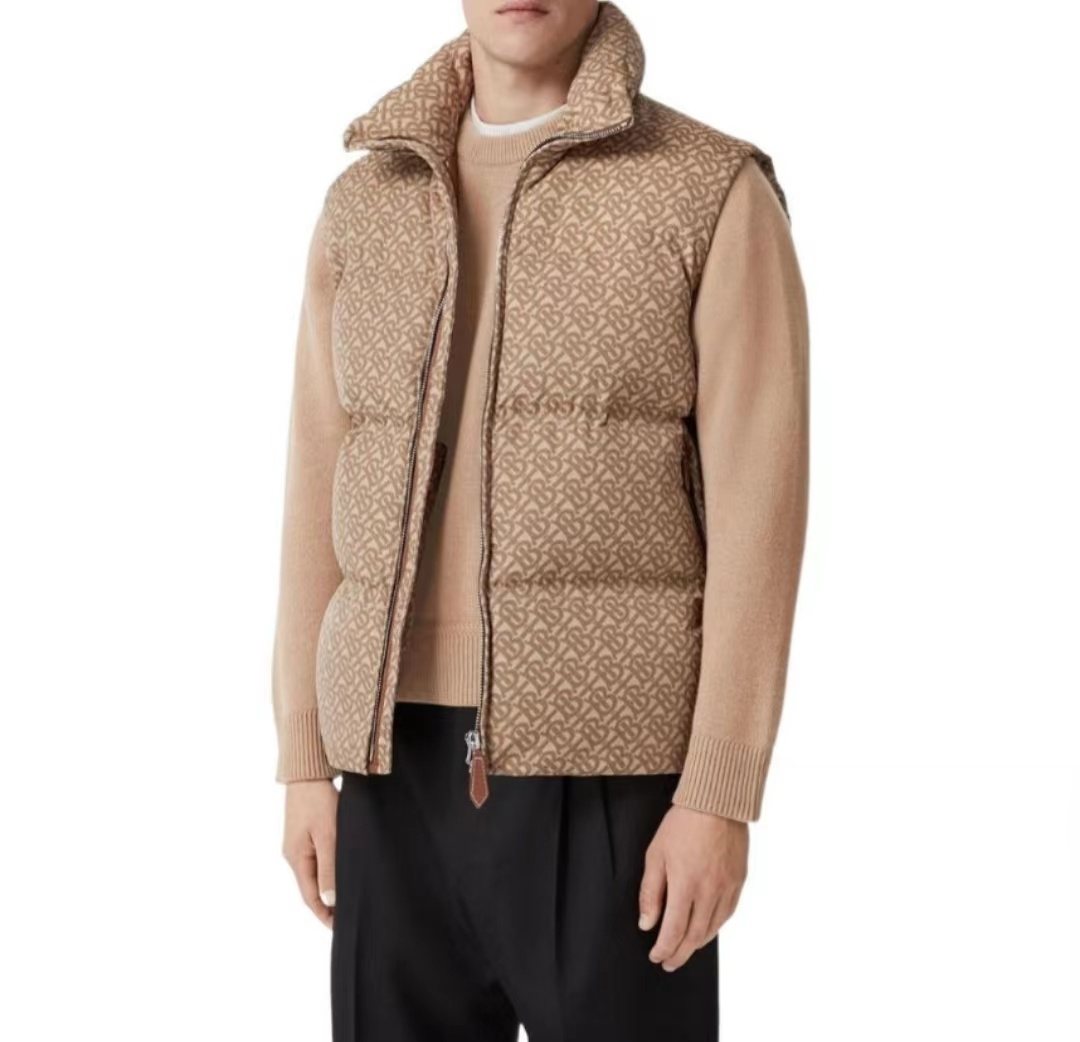 Burberry Monogram Quilted Down Vest — context