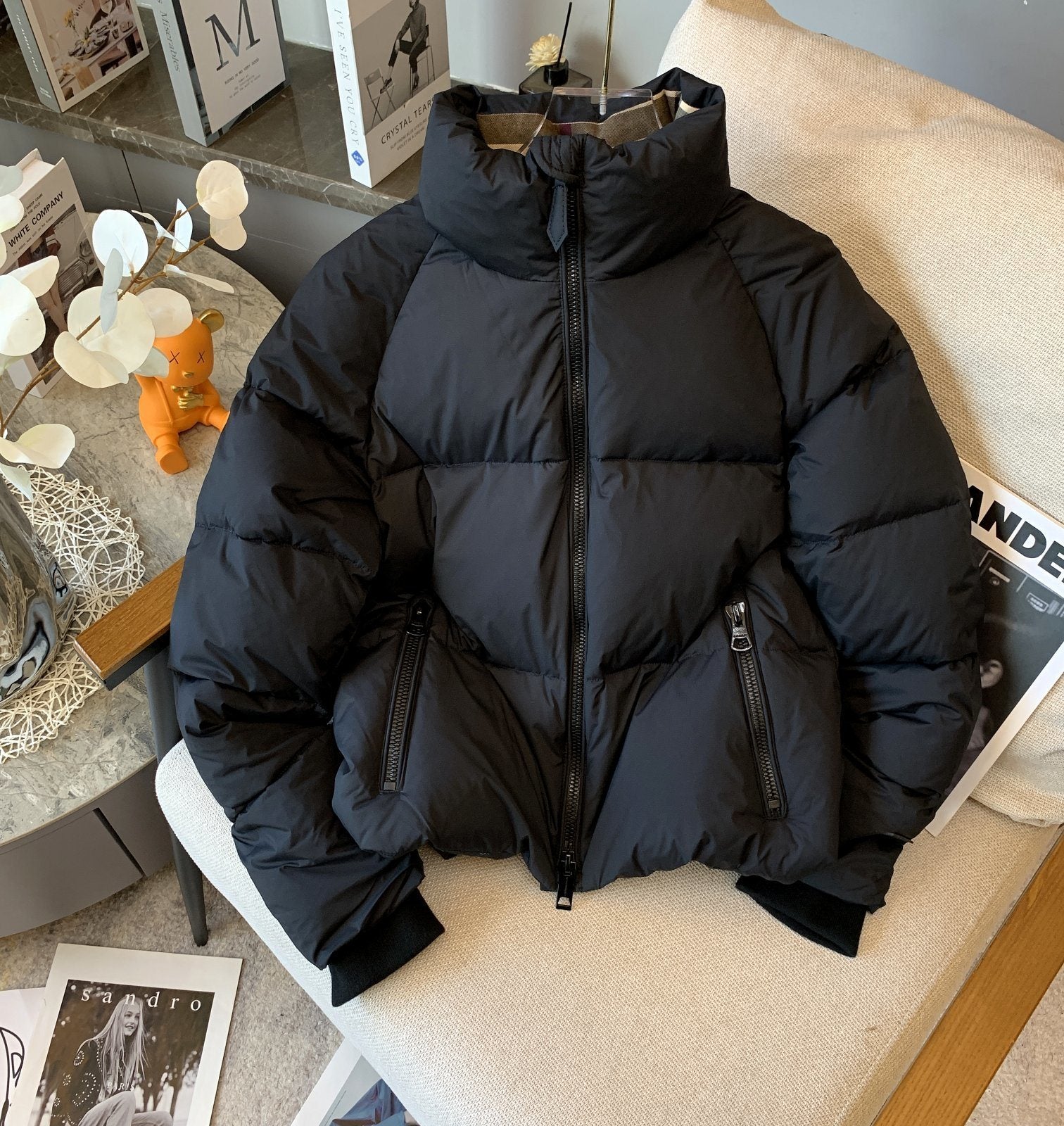 Burberry Short Quilted Puffer Jacket — front