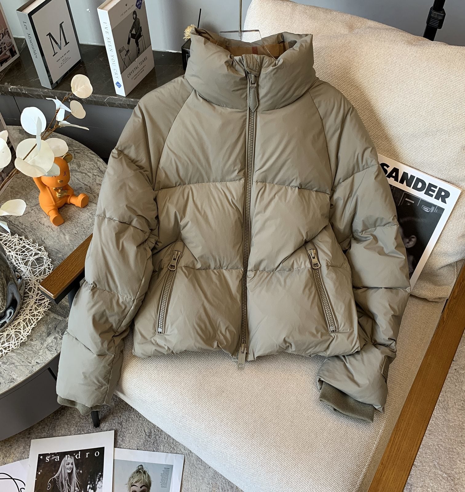 Burberry Short Quilted Puffer Jacket — front