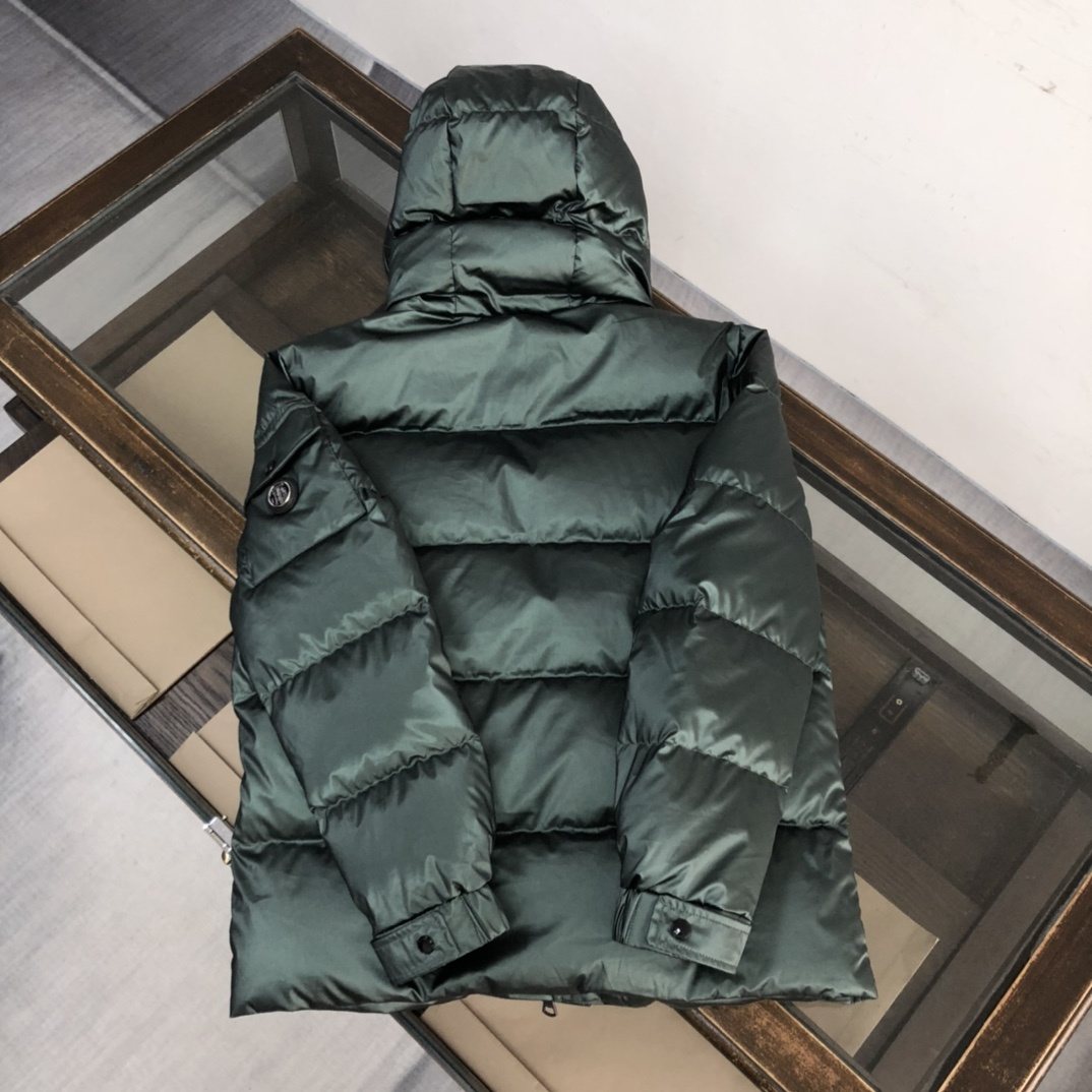 Burberry Glossy Hooded Puffer Jacket — back