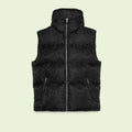 Gucci Black Tonal Monogram Down Vest — hero