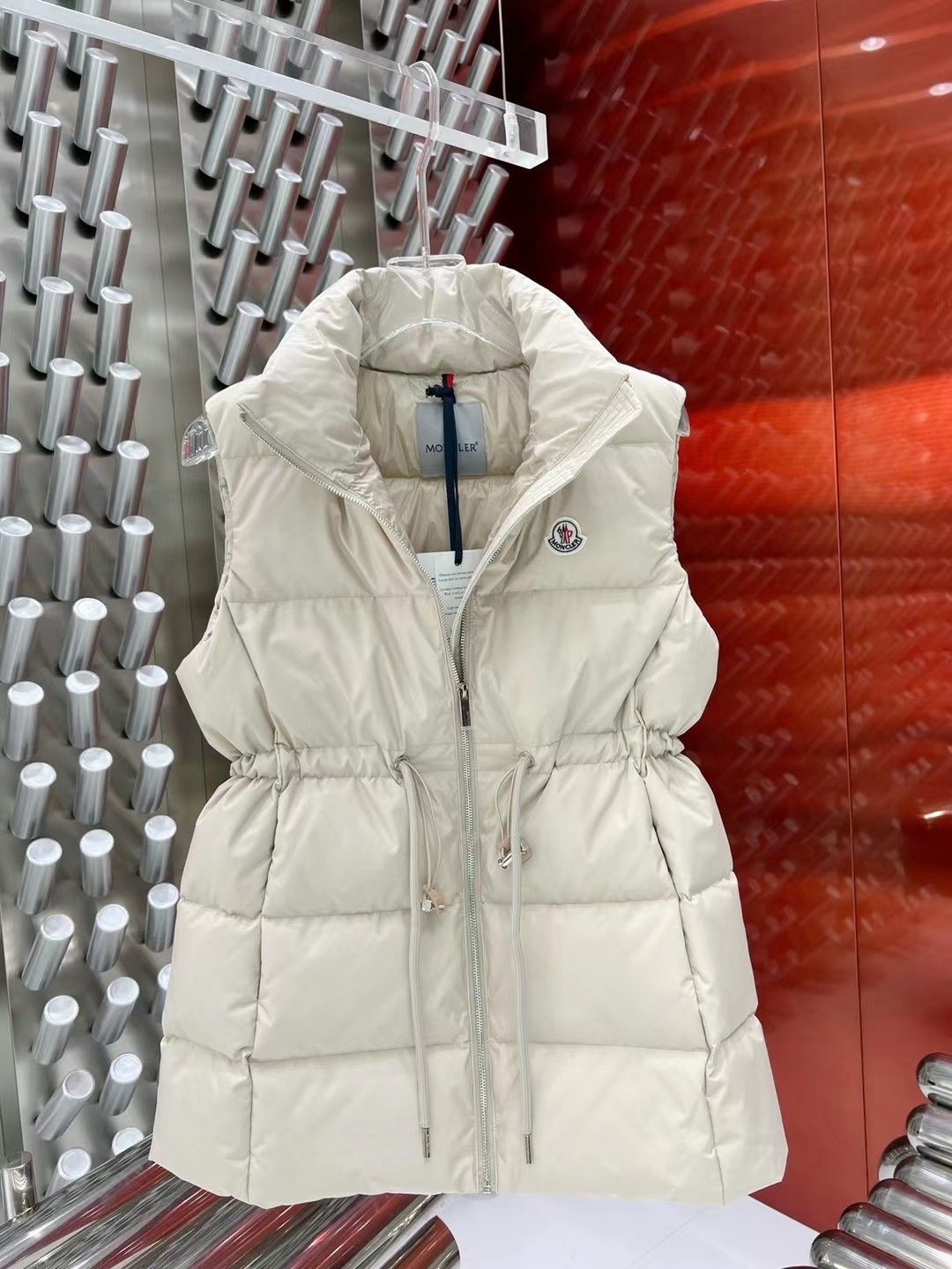 Moncler Women's Quilted Zip-Front Vest — front