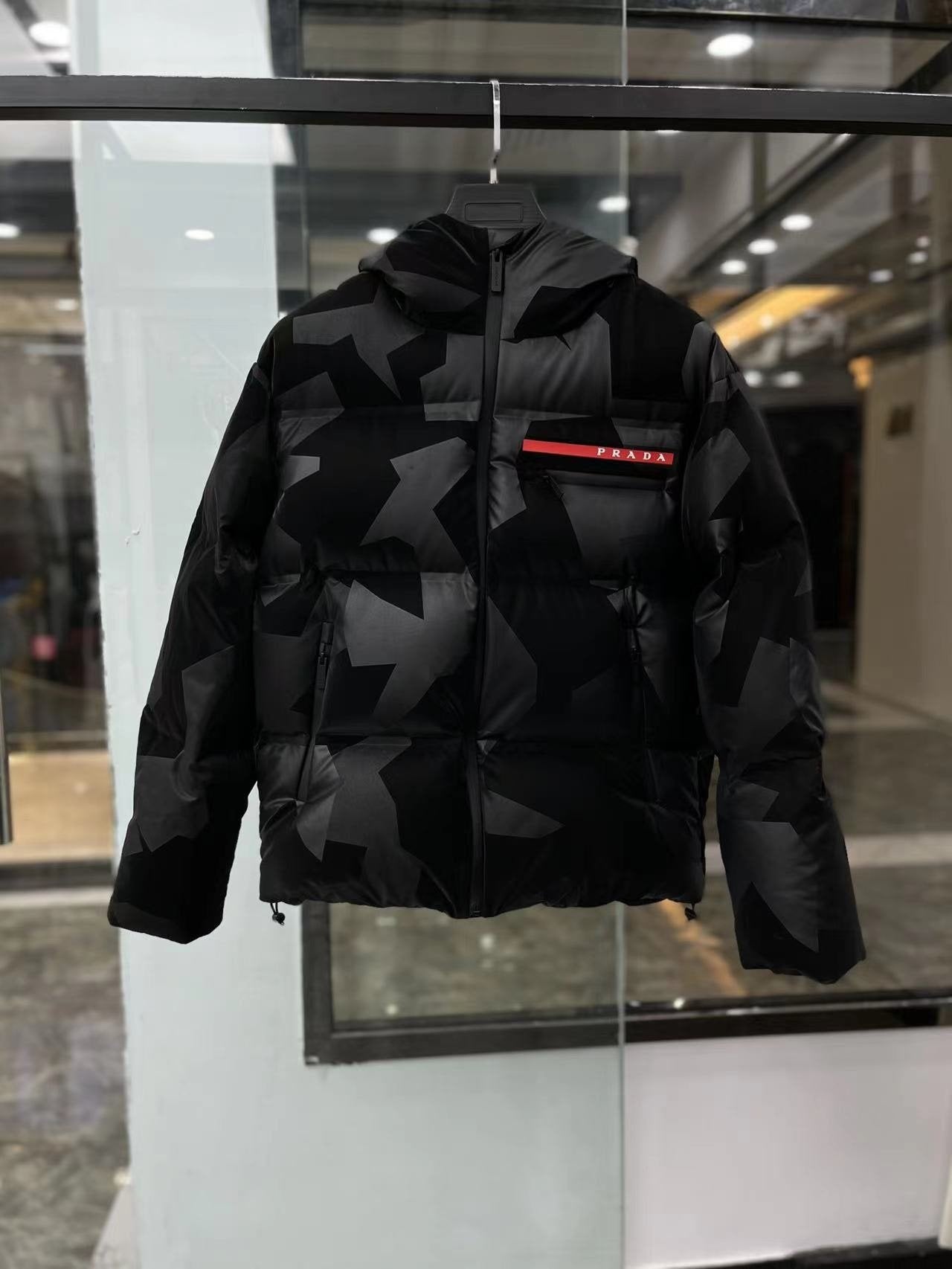 Prada Women's Camouflage Short Down Jacket — front