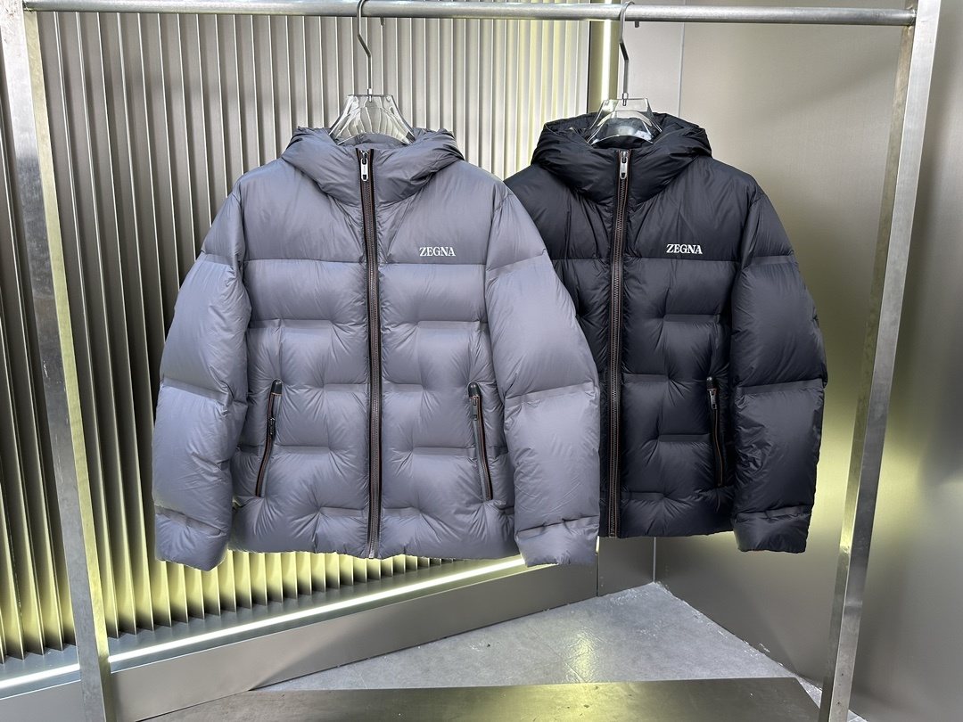 Zegna Hooded Quilted Puffer Coat — comparison