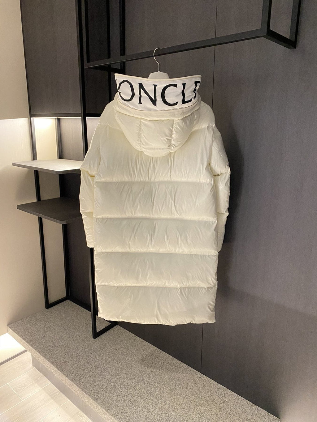 Womem Moncler coat Hooded Quilted Long Down Jacket — back