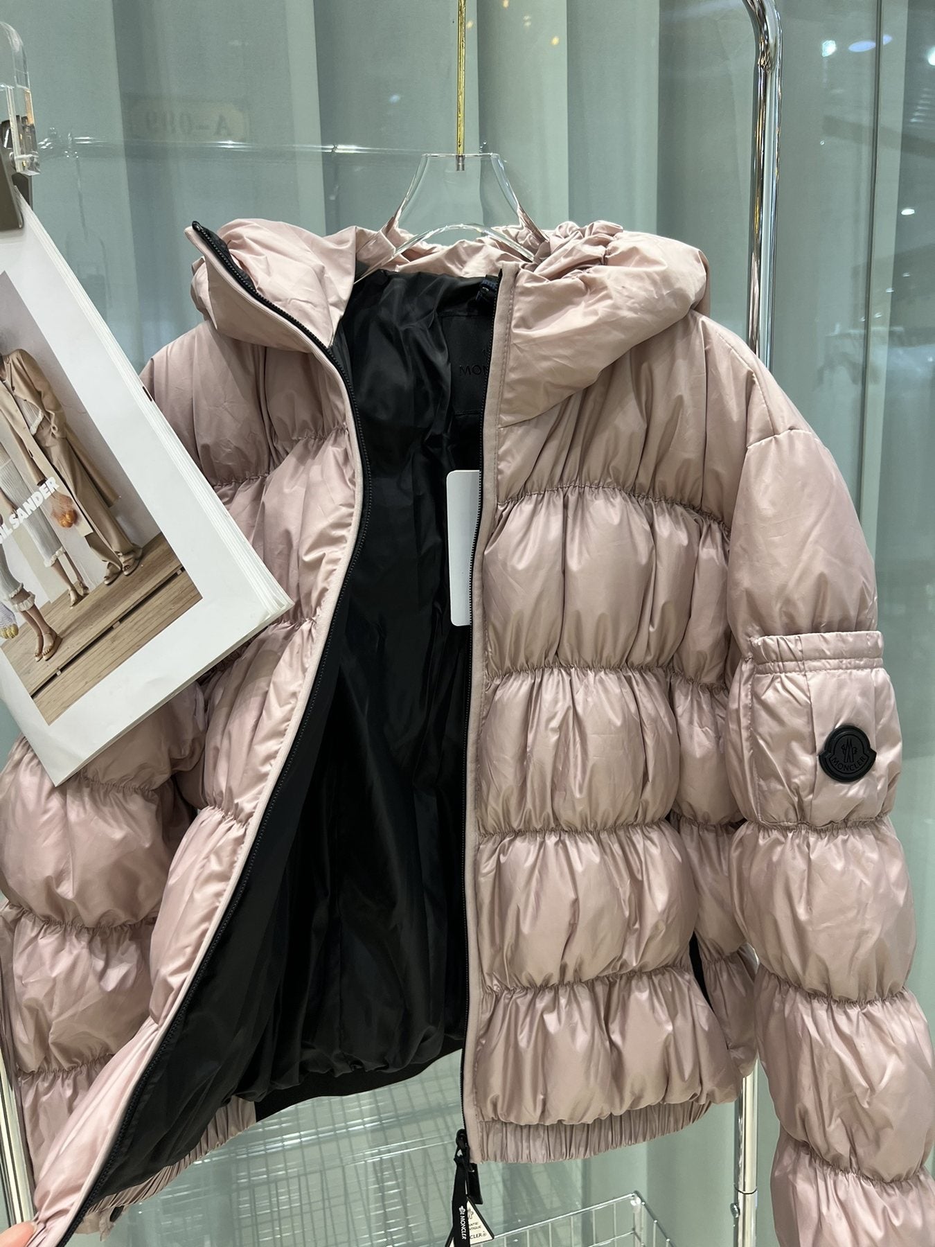 Moncler Women's Hooded Puffer Coat — detail