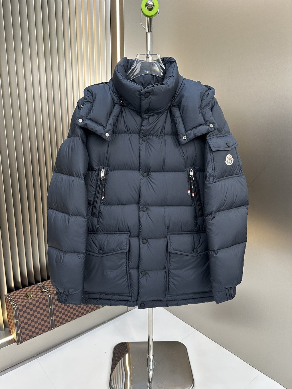 Men Moncler coat Hooded Quilted Puffer Jacket — front