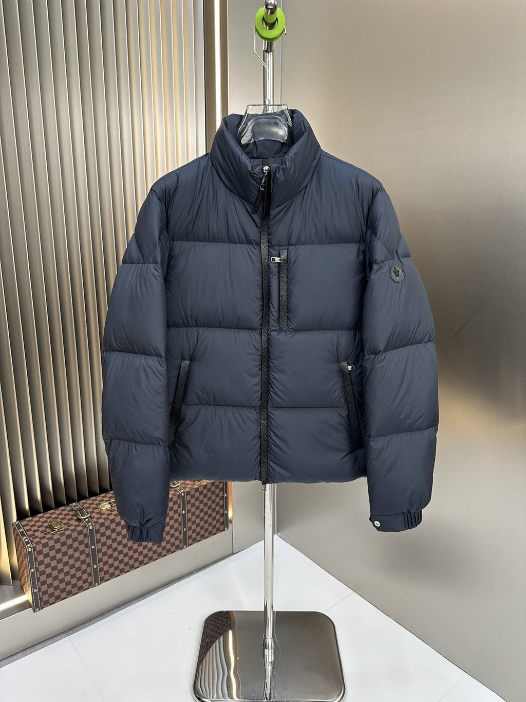 Moncler Quilted Stand-Collar Puffer Coat — front