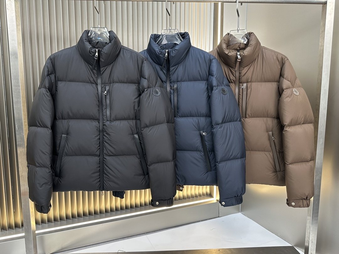 Moncler Quilted Stand-Collar Puffer Coat — comparison