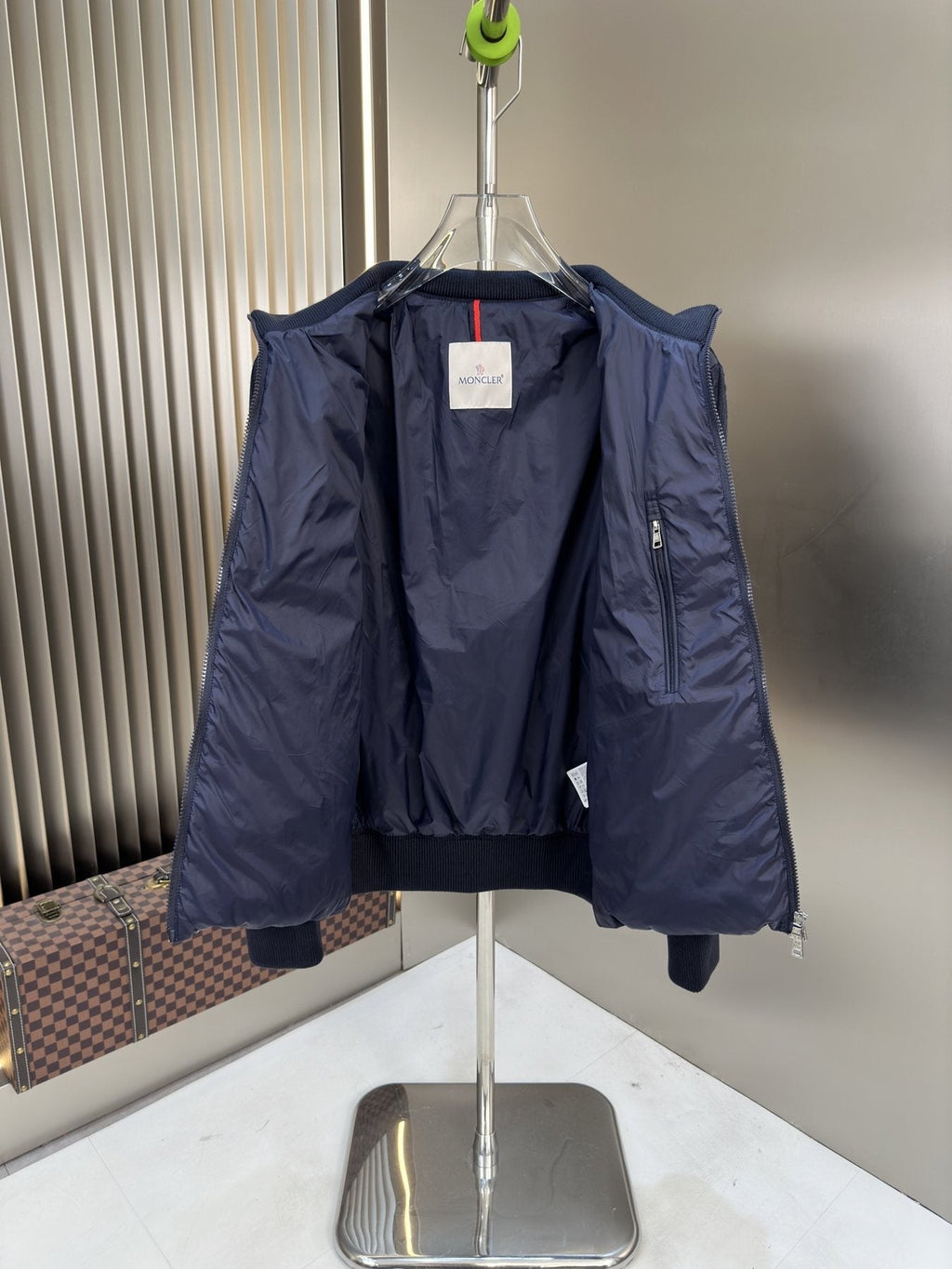 Moncler Men's Hybrid Quilted Knit Puffer Jacket — detail