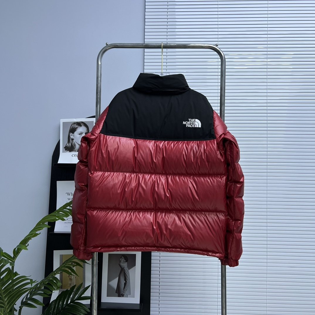 The North Face Color-Block Quilted Puffer Jacket — back