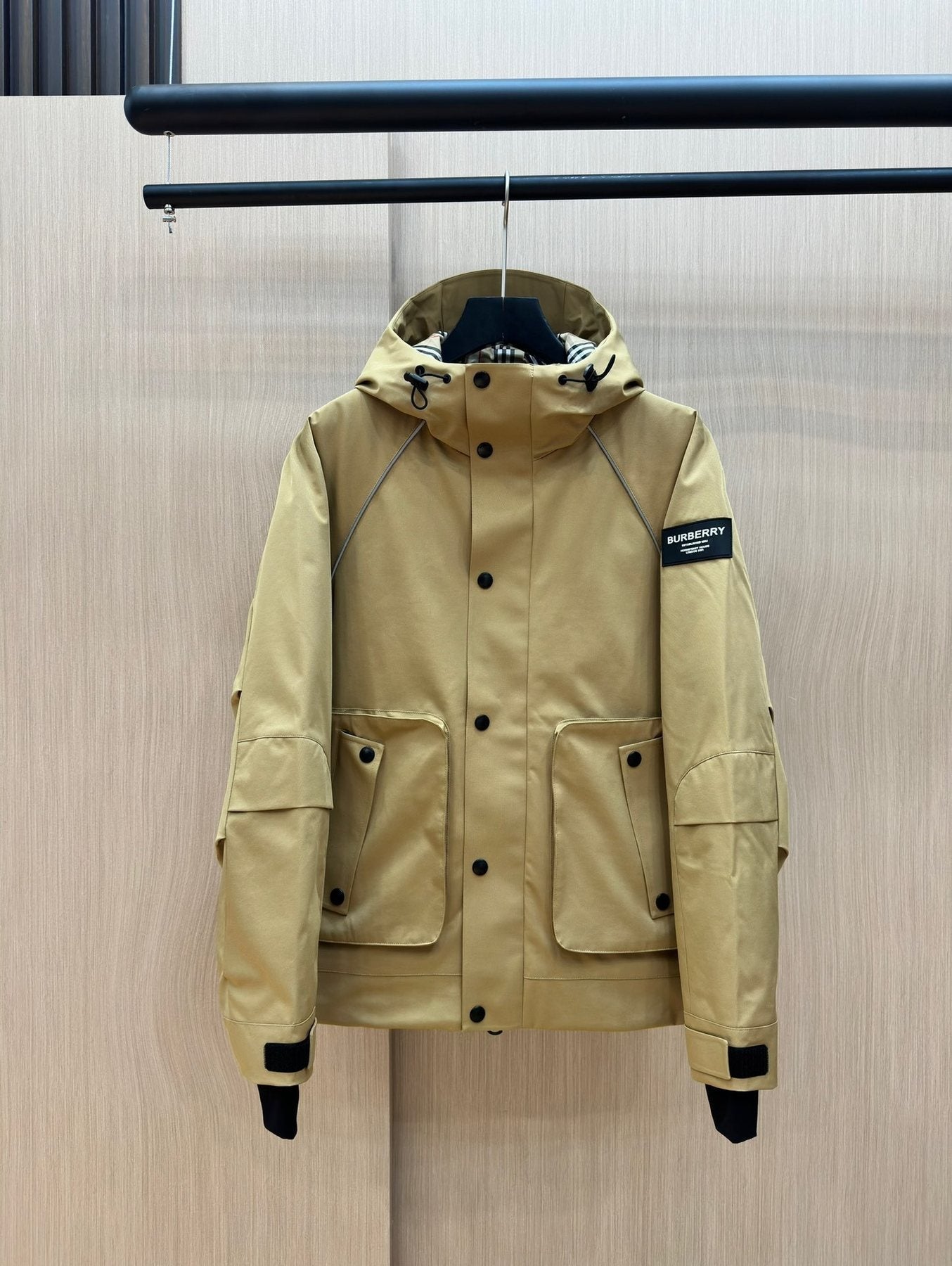 Burberry Hooded Utility Short Down Jacket — front