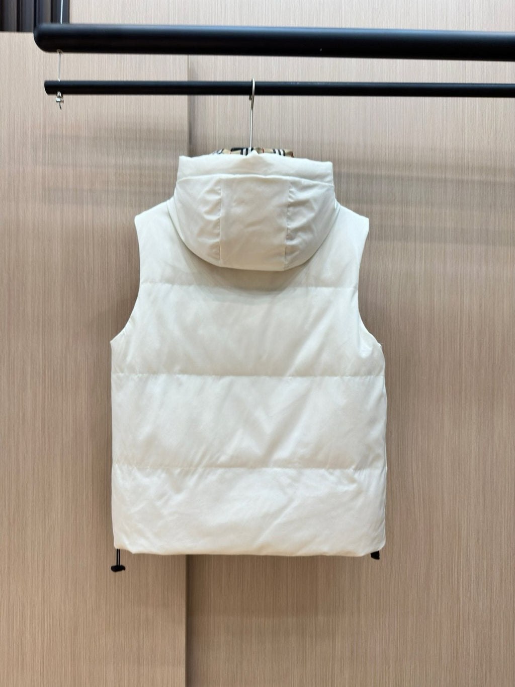 Burberry Hooded Padded Down Vest — back