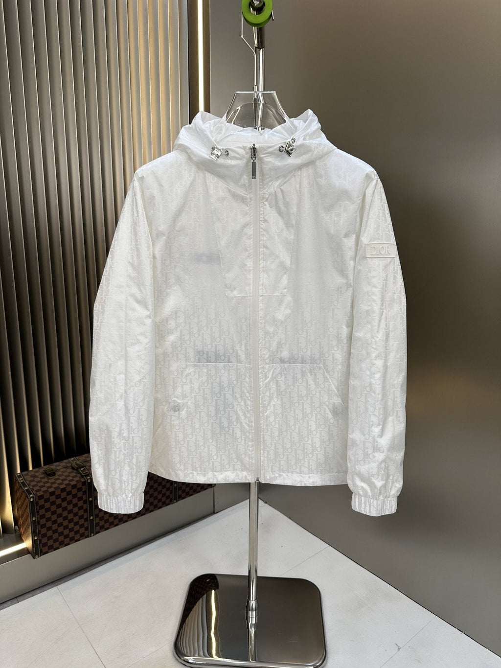 2026 Original Jacket Hooded Wordmark Windbreaker — back