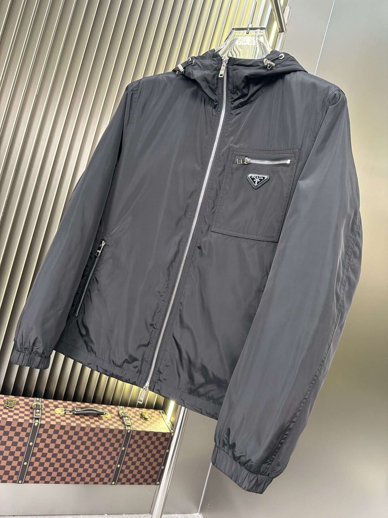 Prada Hooded Zip Jacket — front