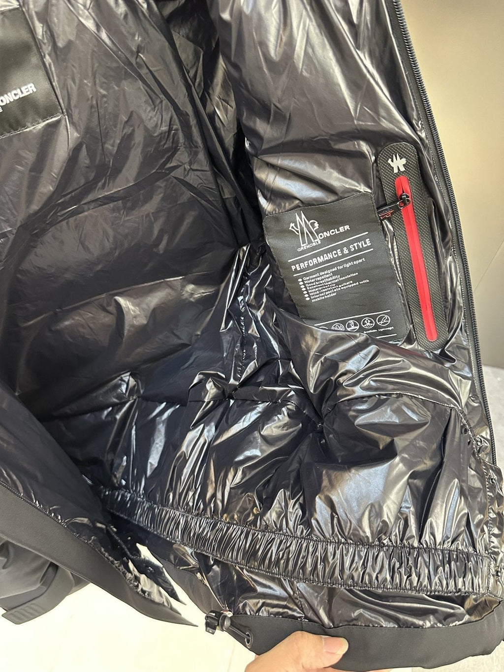 Moncler Hooded Quilted Puffer Coat — detail