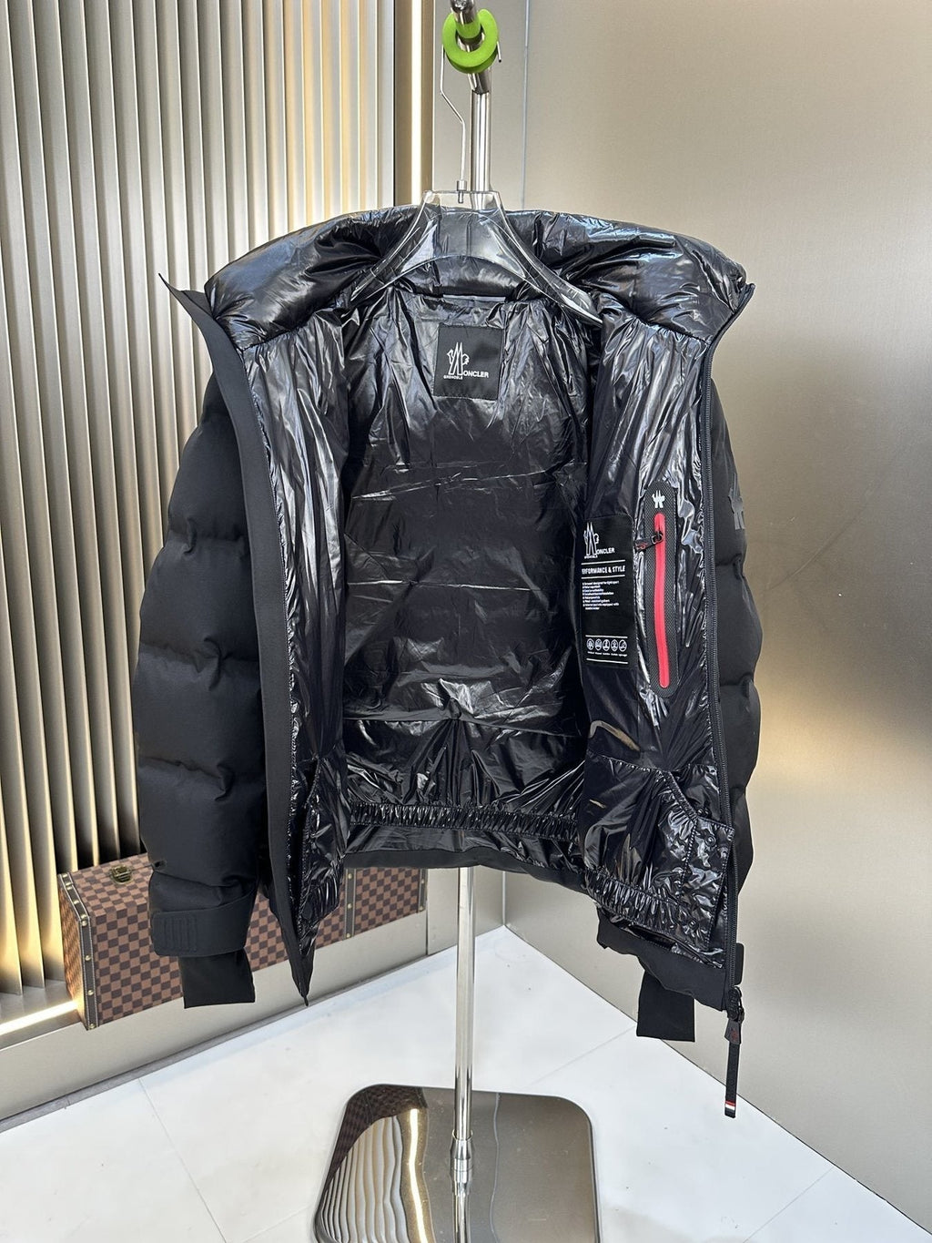 Moncler Hooded Quilted Puffer Coat — detail
