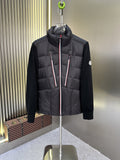Moncler Black Quilted Hybrid Jacket — hero