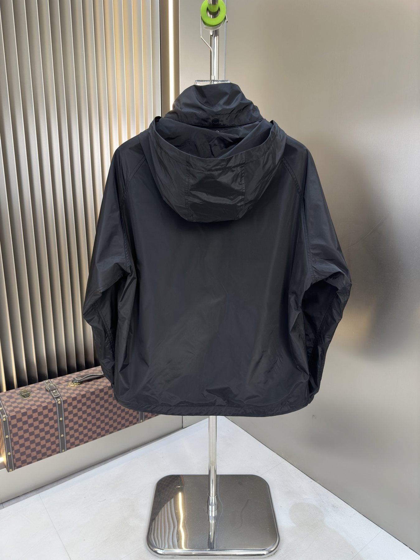 Burberry Hooded Zip-Front Jacket — back