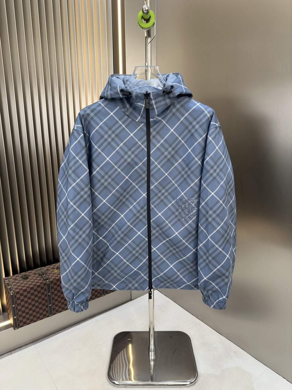 2026 Original Jacket Reversible Plaid Hooded Windbreaker — front
