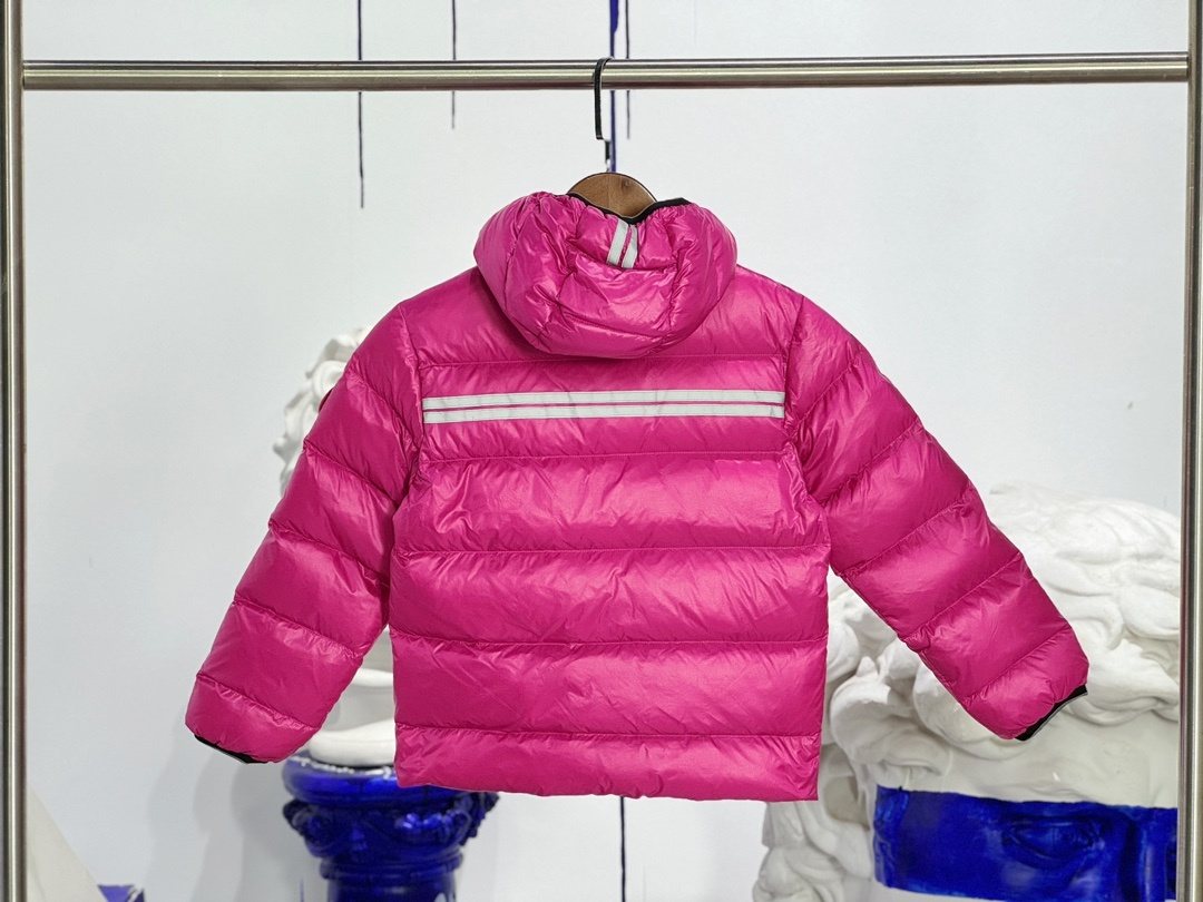 Canada Goose Kids' Hooded Quilted Down Jacket — back