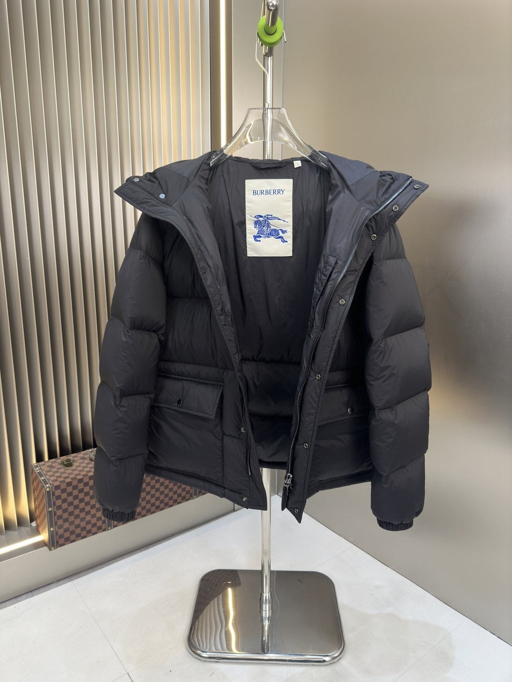 Burberry Hooded Quilted Puffer Jacket — detail