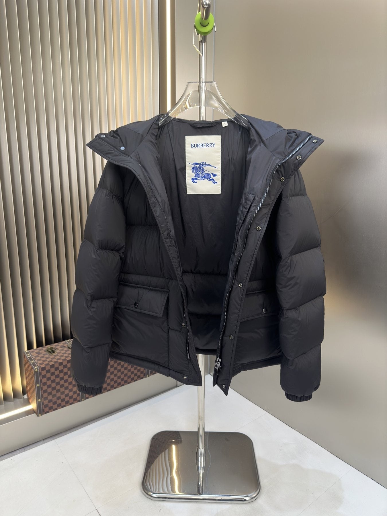 Burberry Hooded Quilted Puffer Jacket — detail