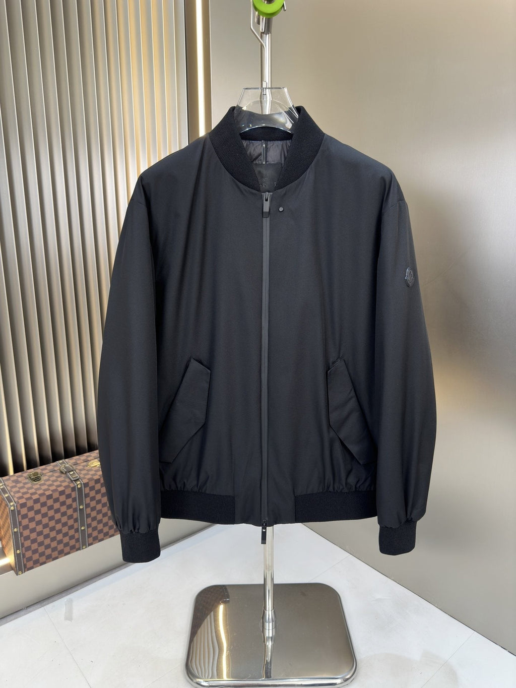 Moncler Black Short Down Coat — hero