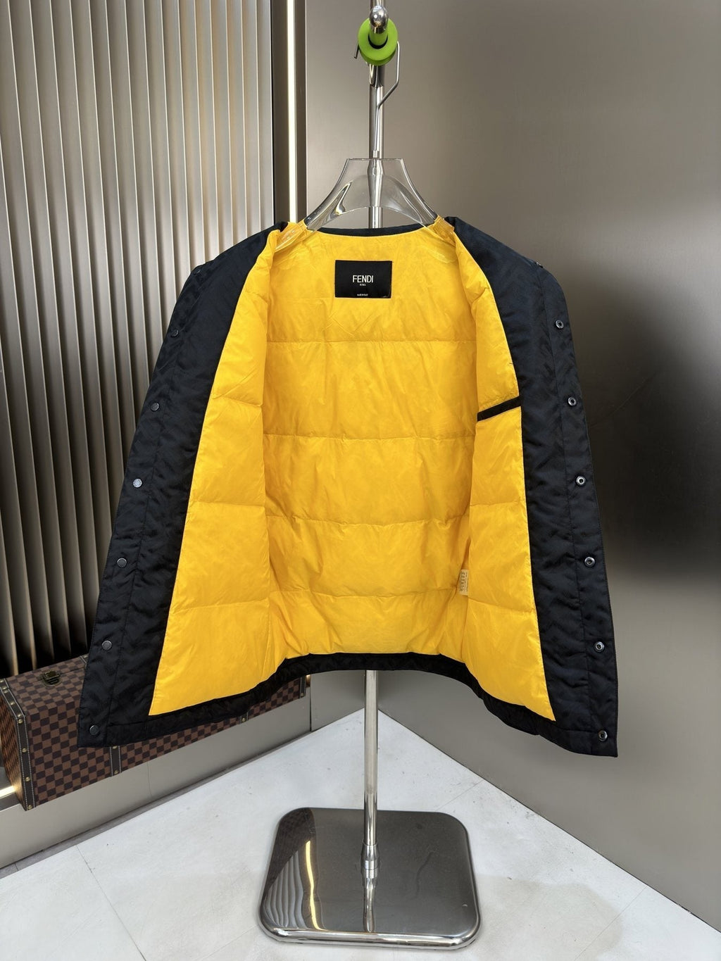 Fendi Quilted Monogram Jacket — detail
