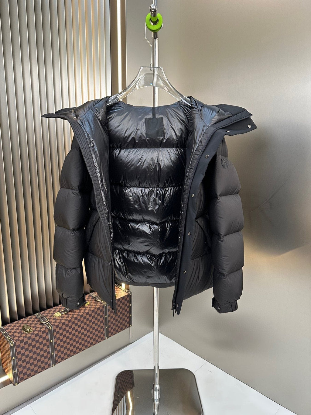 Moncler Hooded Quilted Puffer Coat — detail
