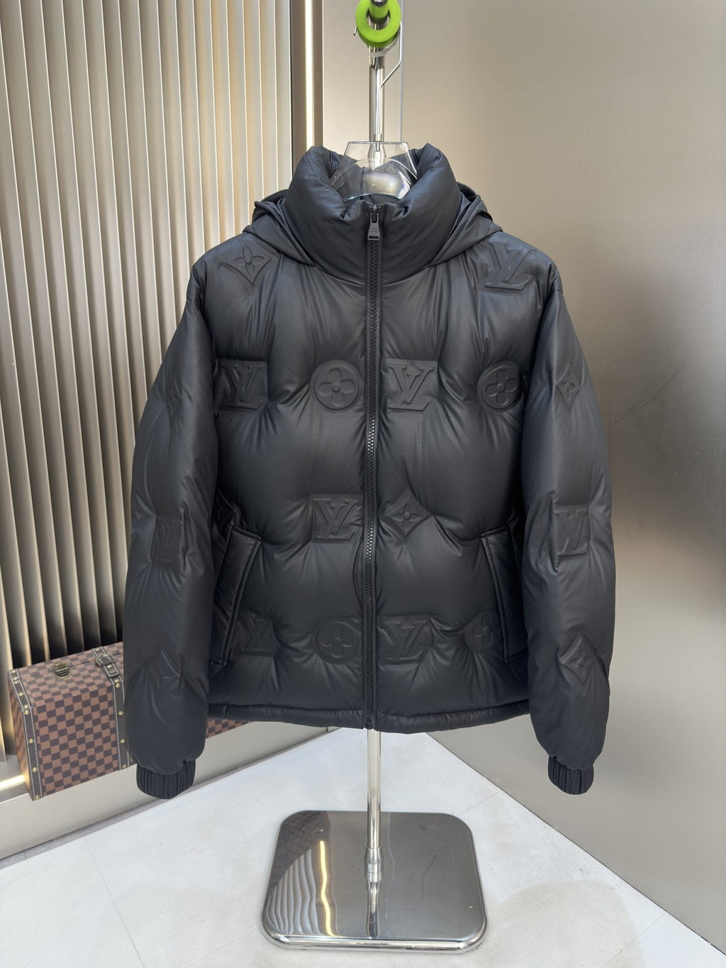 LV Hooded Quilted Puffer Coat — hero