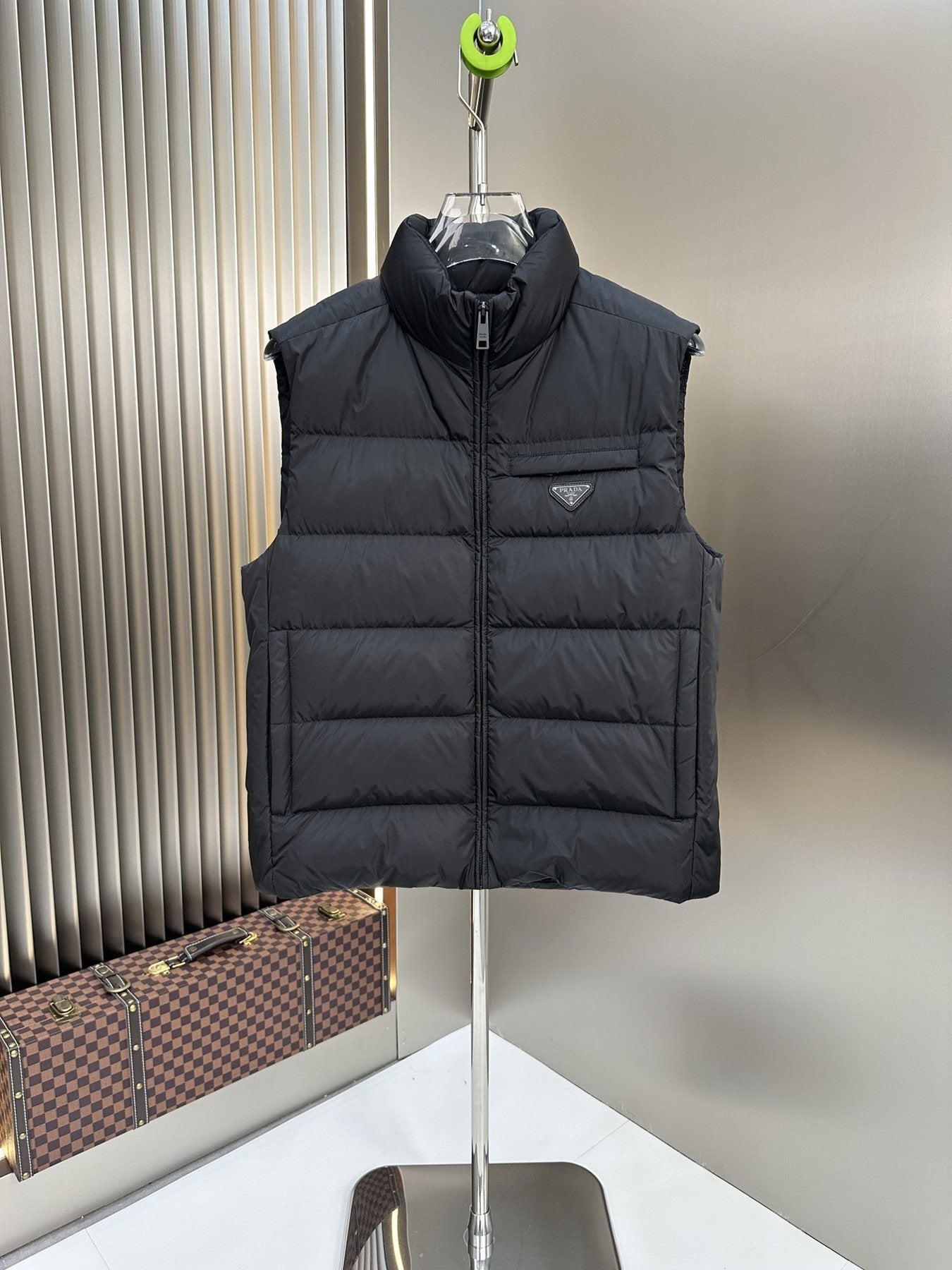 Prada Quilted Down Vest — front