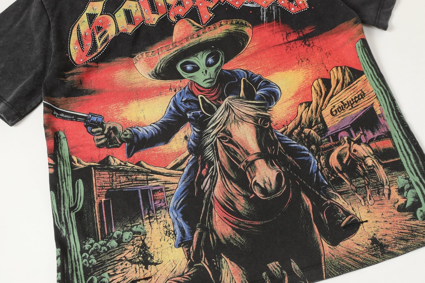 Godspeed Alien Cowboy Graphic T-Shirt — detail