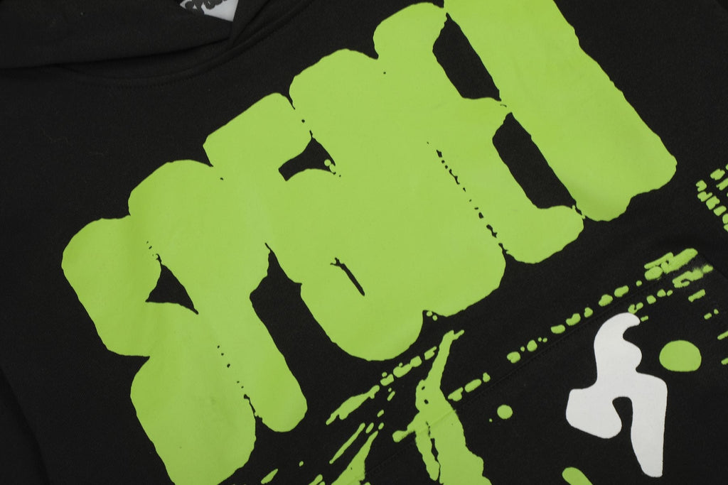 Sp5der Web Graphic Hoodie & Sweatpants Matching Set — detail