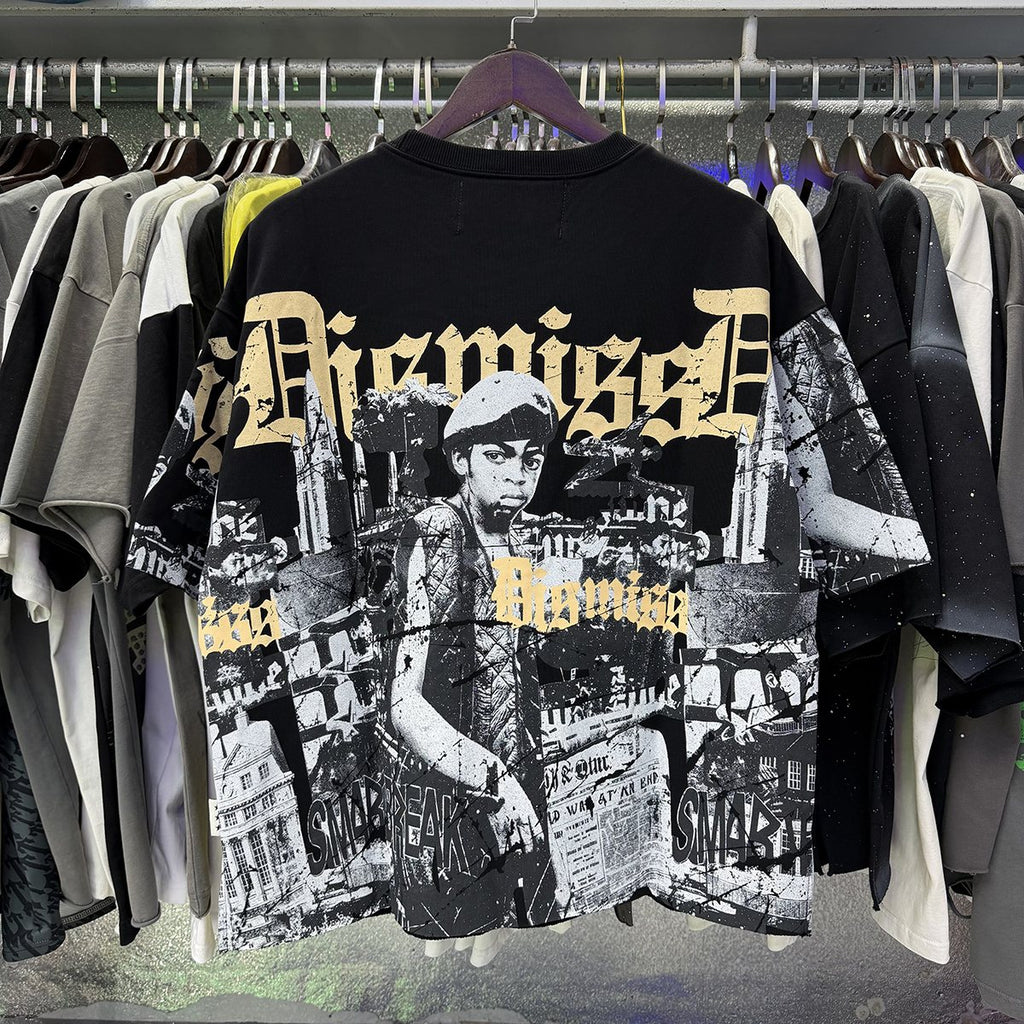 BKYS Revival Dismiss Photo-Collage Cropped T-Shirt — context