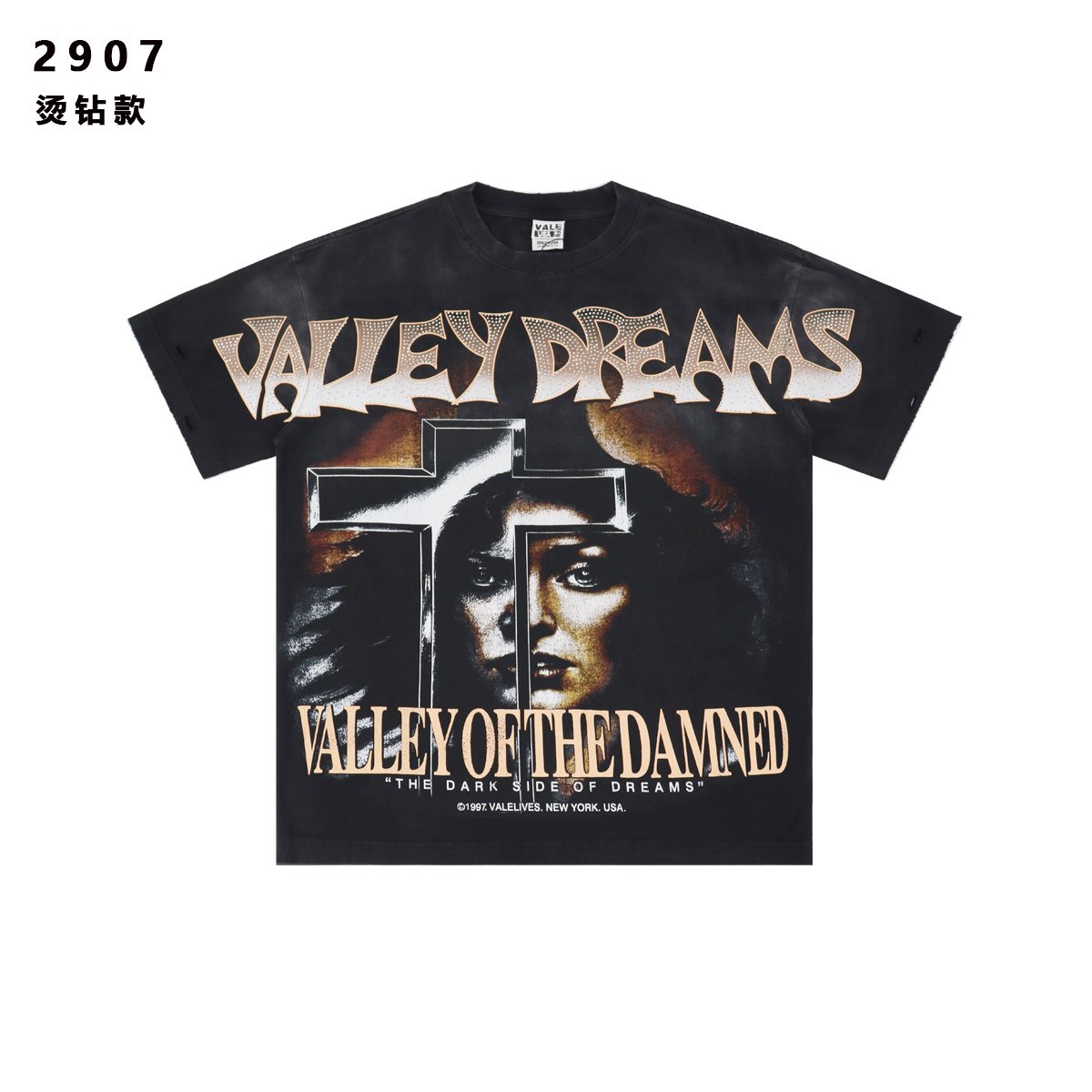VALE USA Valley of the Damned Dragon Graphic T-Shirt — hero