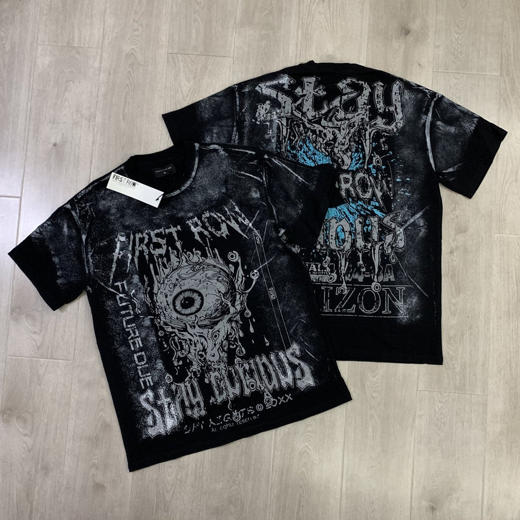 FIRST ROW Stay Curious Eyeball Graphic T-Shirt — context