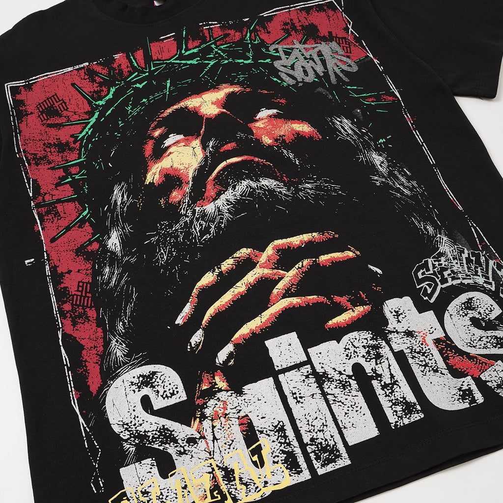 SAINT Portrait Graphic T-Shirt — detail