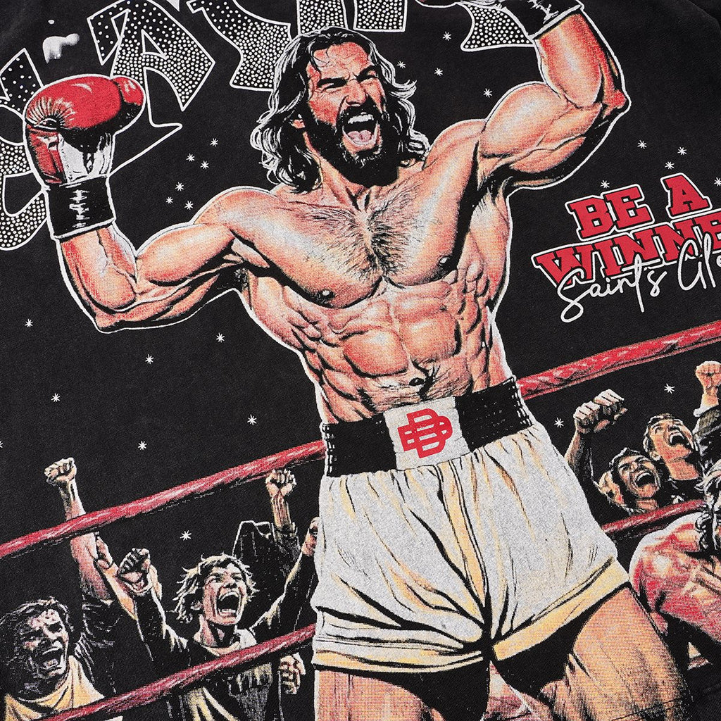 SAINT Boxing Graphic Washed T-Shirt — detail