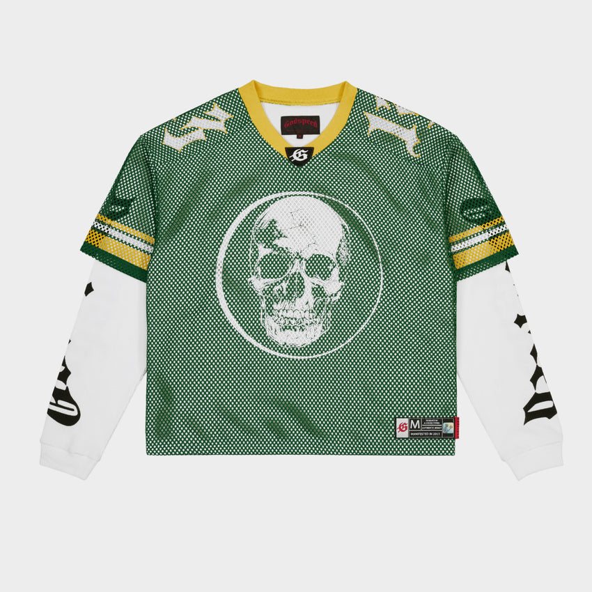Godspeed Skull Mesh Jersey Long-Sleeve T-Shirt — hero