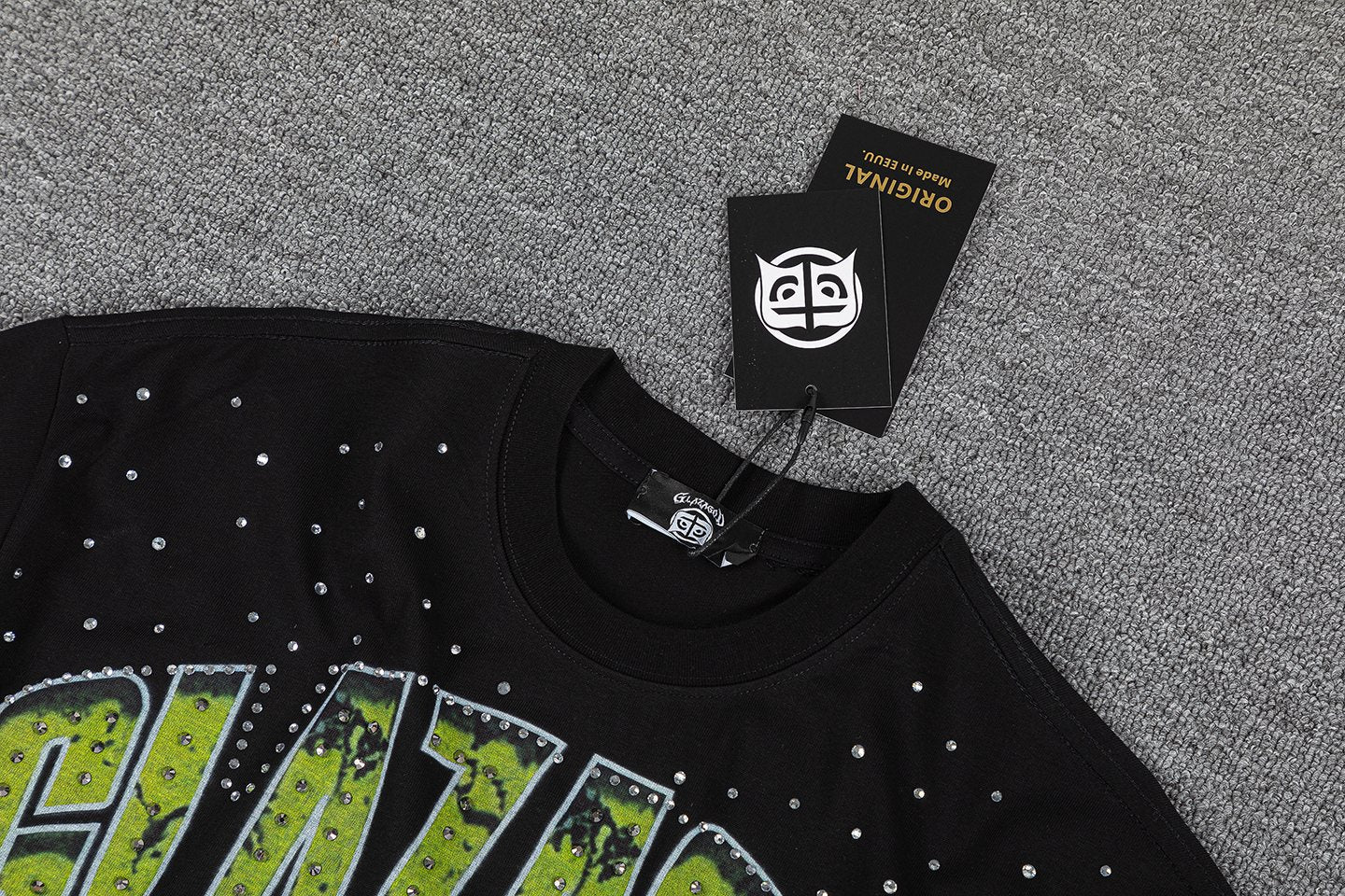 GLAZAGOD Hell on Earth Graphic T-Shirt — hang_tag