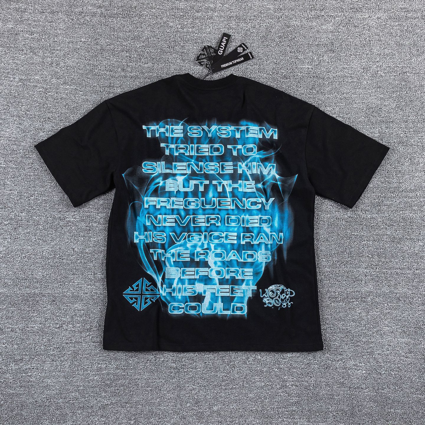 GUAPI Return of the Void Skull Graphic T-Shirt — back