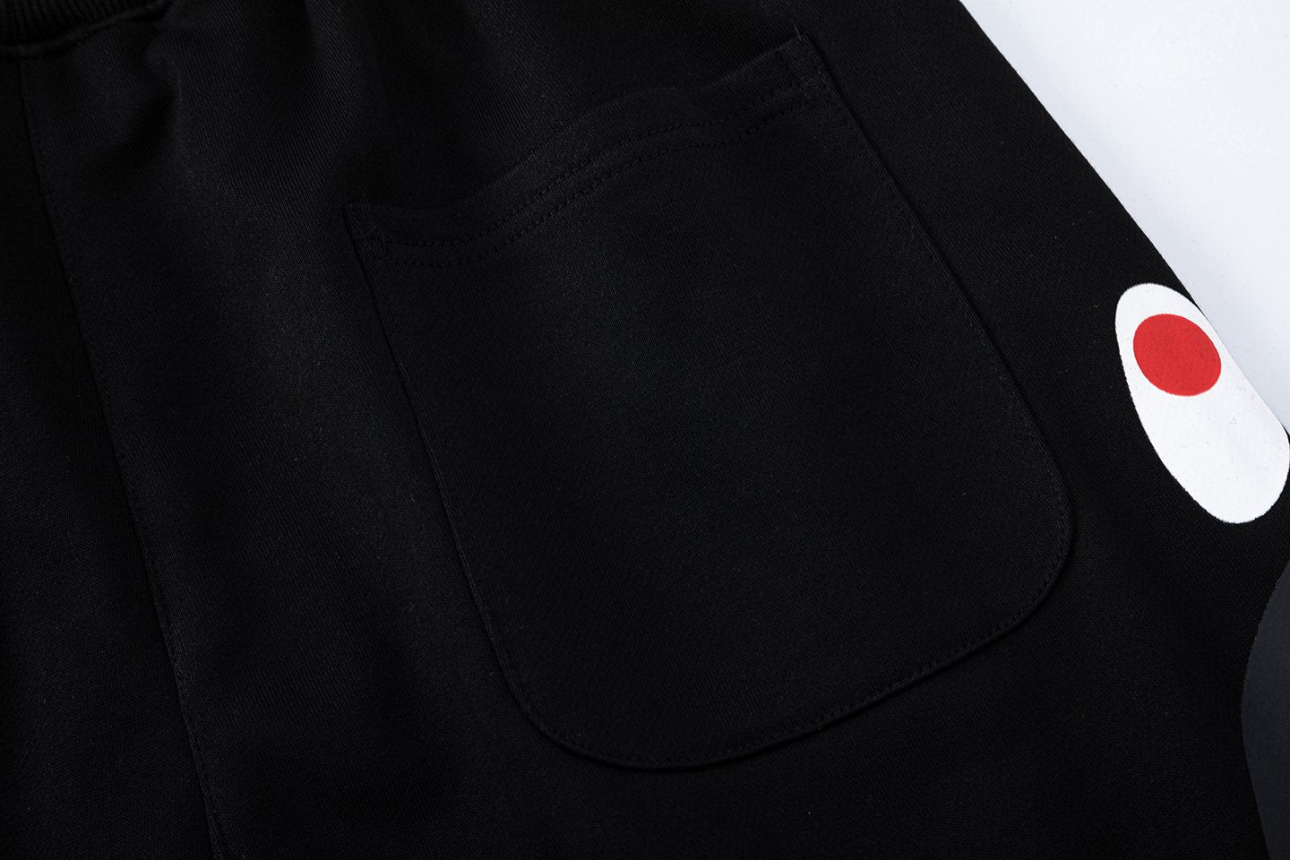 BAPE Shark Eye Graphic Sweat Shorts — detail