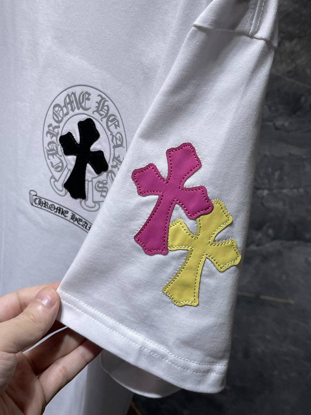 Chrome Hearts Cross Graphic Short-Sleeve T-Shirt — detail